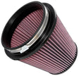K&N Engineering Universal Clamp-On Air Filter 6 inch Flange / 7-1/2 inch Body / 5 inch Top / 6-1/2 inch Height
