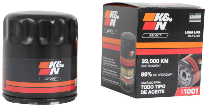 K&N Engineering Select Oil Filter SO-1001 for Chevrolet Aveo 1.6L and Tornado 1.8L Engines