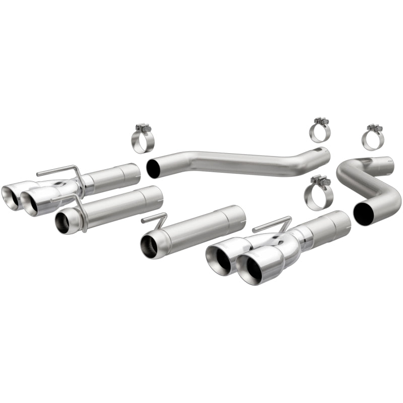 MagnaFlow Race Series Axle-Back Exhaust System for Dodge Challenger 2015-2023 – Stainless Steel, 3-inch with Quad Split Tips