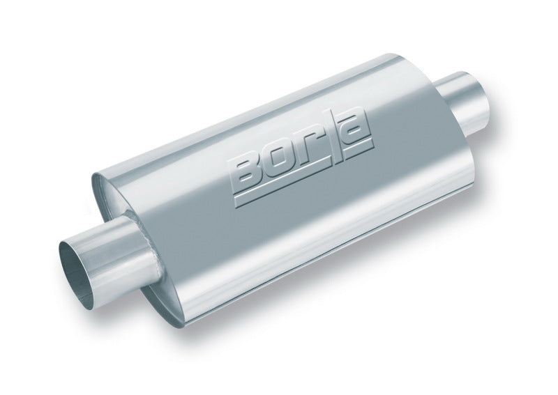 Borla XR-1 Racing Sportsman 2.5-inch Inlet/Outlet Oval Muffler - High-Performance Automotive Exhaust