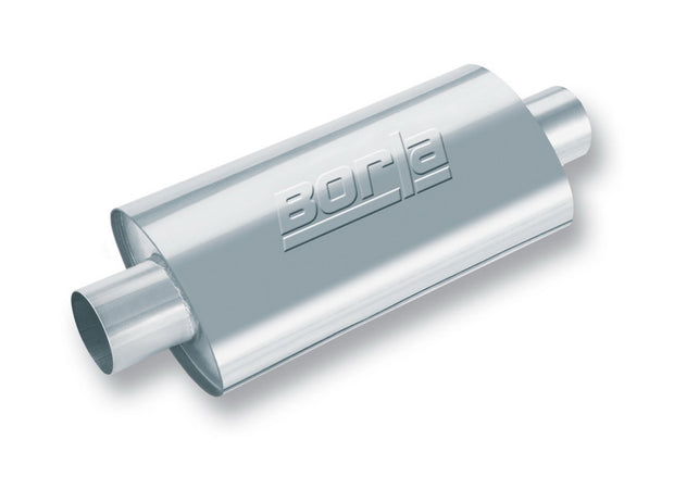 Borla XR-1 Racing Sportsman 2.5-inch Inlet/Outlet Oval Muffler - High-Performance Automotive Exhaust