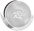 K&N Engineering 62-1514 1.5 inch Flange Crankcase Vent Filter with Chrome Top and Heat Shield