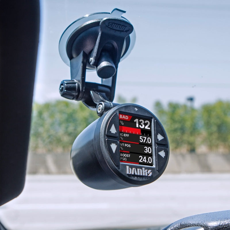 Banks Power 52mm Single Gauge Pod Kit with Sticky Base for Universal Vehicle Mounting
