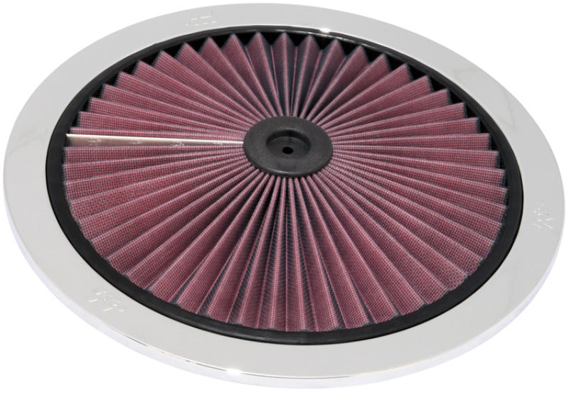 K&N Engineering X-Stream Top Filter 14 Inch OD Chrome for Enhanced Engine Breathing