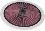 K&N Engineering X-Stream Top Filter 14 Inch OD Chrome for Enhanced Engine Breathing