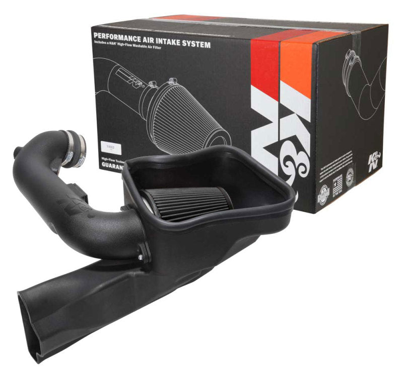 K&N Engineering 30-2605 DryFlow Performance Air Intake System for Ford Mustang GT 5.0L V8 F/I (2018-2022)