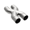 MagnaFlow Performance Exhaust X-Pipe 10792 - 3 Inch Stainless Steel Custom Exhaust Component