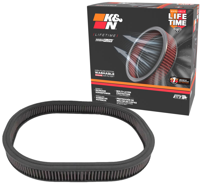 K&N Replacement High-Flow Air Filter for 1968-1972 Plymouth Barracuda and More – Part E-1980