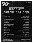 K&N Engineering Universal Air Filter (4-inch Flange, 6-inch Base OD, 4-5/8-inch Top OD, 6-inch Height)