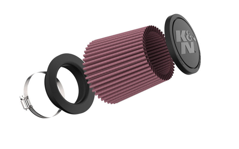 K&N Engineering Universal Clamp-On Air Filter 3 inch FLG / 4 1/2 inch B / 3 1/2 inch T / 4 3/8 inch H
