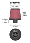 K&N Engineering 62-1600RD Crankcase Vent Filter with Chrome Top and Steel Base for Classic and Racing Engines