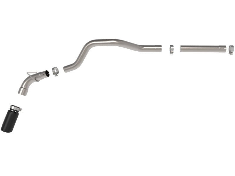 aFe Large Bore HD 3-Inch Stainless Steel DPF-Back Exhaust System with Black Tip for 2014-2018 Ram 1500 EcoDiesel V6-3.0L