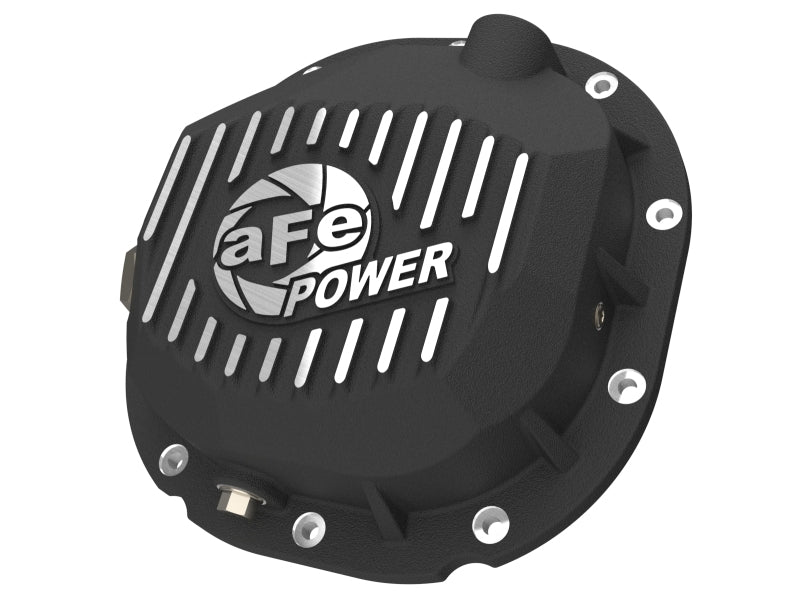 aFe 90-14 Ford F-150 Rear Differential Cover with Machined Fins and Magnetic Drain - Black