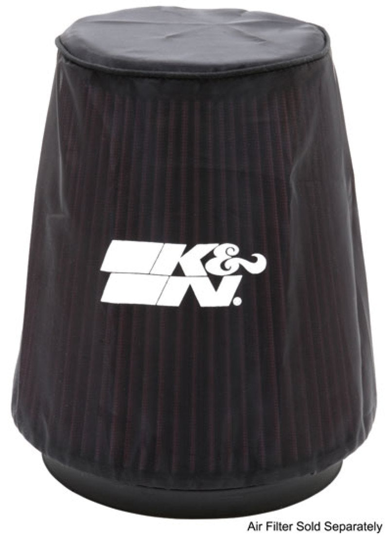K&N Engineering Universal P Dry Charger Round Tapered Air Filter Wrap in Black (Part Number 22-8038DK)