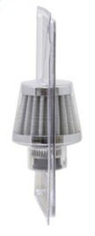 K&N Engineering 62-1600WT Crankcase Vent Filter with Chrome Top and Base, 2-inch Base Diameter