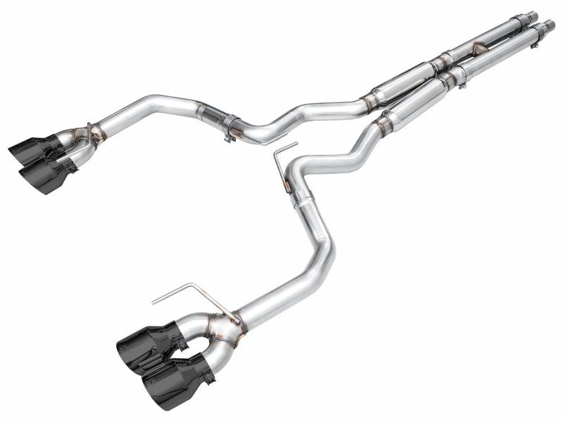 AWE Tuning 3020-43375 Track Edition Cat-Back Exhaust for 2024-2026 Ford Mustang Dark Horse with Quad Diamond Black Tips