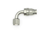 DeatschWerks 8AN Female Swivel 90-Degree Hose End PTFE with Olive Insert, Titanium Anodized - Part #6-02-0856