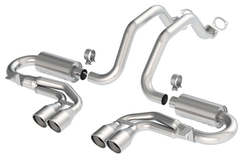 Borla Corvette Z06 Aggressive Cat-Back Exhaust System with Dual 4-Inch Stainless Steel Tips - Part #140038
