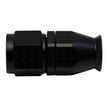 DeatschWerks 8AN Female Swivel Straight Hose End PTFE - Anodized Matte Black, Part No. 6-02-0854-B