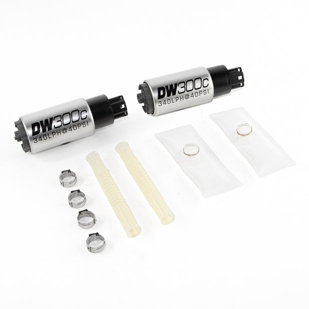 DeatschWerks DW300C 340 LPH Compact Fuel Pump with Install Kit for 2003-2004 Ford Mustang Cobra
