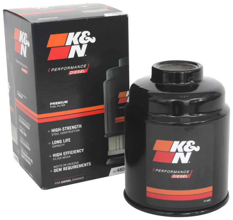 K&N Engineering PF-4800 Performance Fuel Filter for Dodge RAM 6.7L Diesel Engines