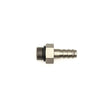 DeatschWerks 6AN ORB Male to 5/16 inch Male Triple Barb Fitting with O-Ring - Anodized Matte Black