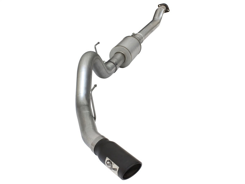 aFe Atlas 4-Inch Mandrel-Bent Aluminized Steel Cat-Back Exhaust System with Black Tip for Ford F-150 2015-2017 V6 2.7L/3.5L