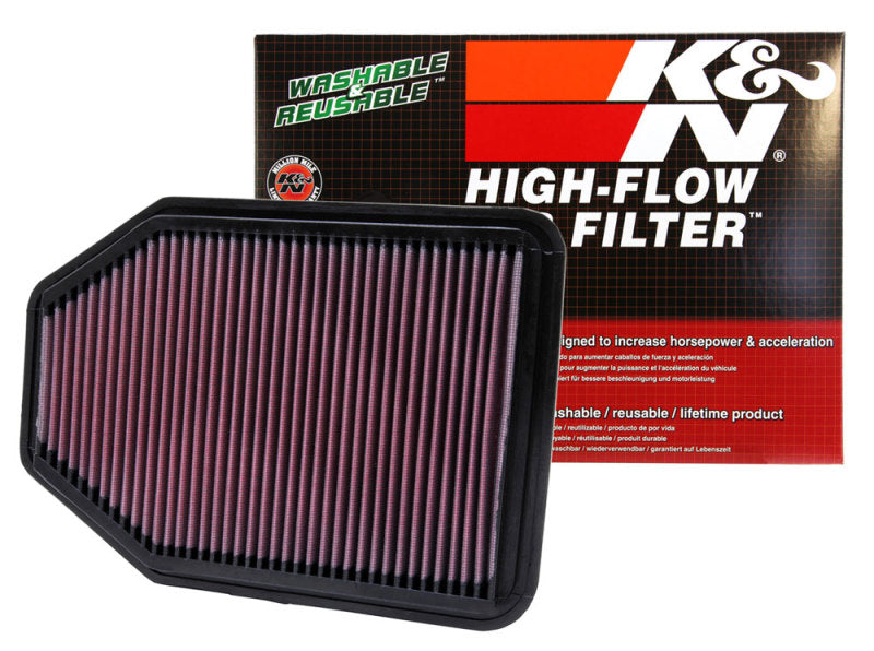 K&N 07-10 Jeep Wrangler 3.8L V6 Drop-In High-Flow Air Filter by K&N Engineering
