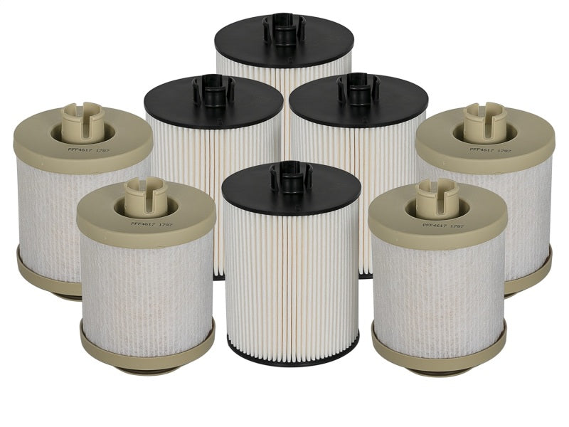 aFe Pro Guard D2 Fuel Filter 44-FF013-MB for Ford Super Duty 6.4L Diesel (4 Pack)