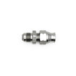 DeatschWerks 6AN Male Flare to 5/16 Inch Hardline Compression Adapter - Anodized Matte Black
