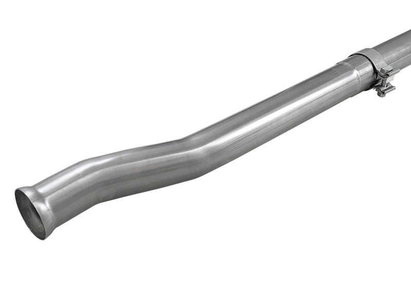 aFe MACH Force-Xp 2-1/2in Stainless Steel Mid-Pipe with Resonator Delete for Jeep Wrangler JL 18-26 3.6L