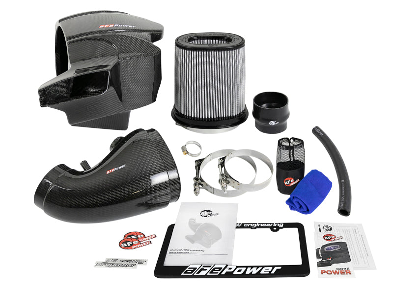 aFe Momentum Carbon Fiber Cold Air Intake System with Pro Dry S Filter for Jeep Grand Cherokee WK2 (2012-2019) and Dodge Durango V8-6.4L