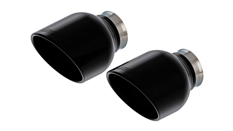 Borla 15-24 Dodge Charger V8 / 2023 Chrysler 300C T-304 Stainless Steel Tips - Black Chrome Finish