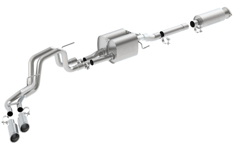 Borla Touring Cat-Back Exhaust System for 2010-2014 Ford F-150 Raptor 6.2L V8 2/4WD