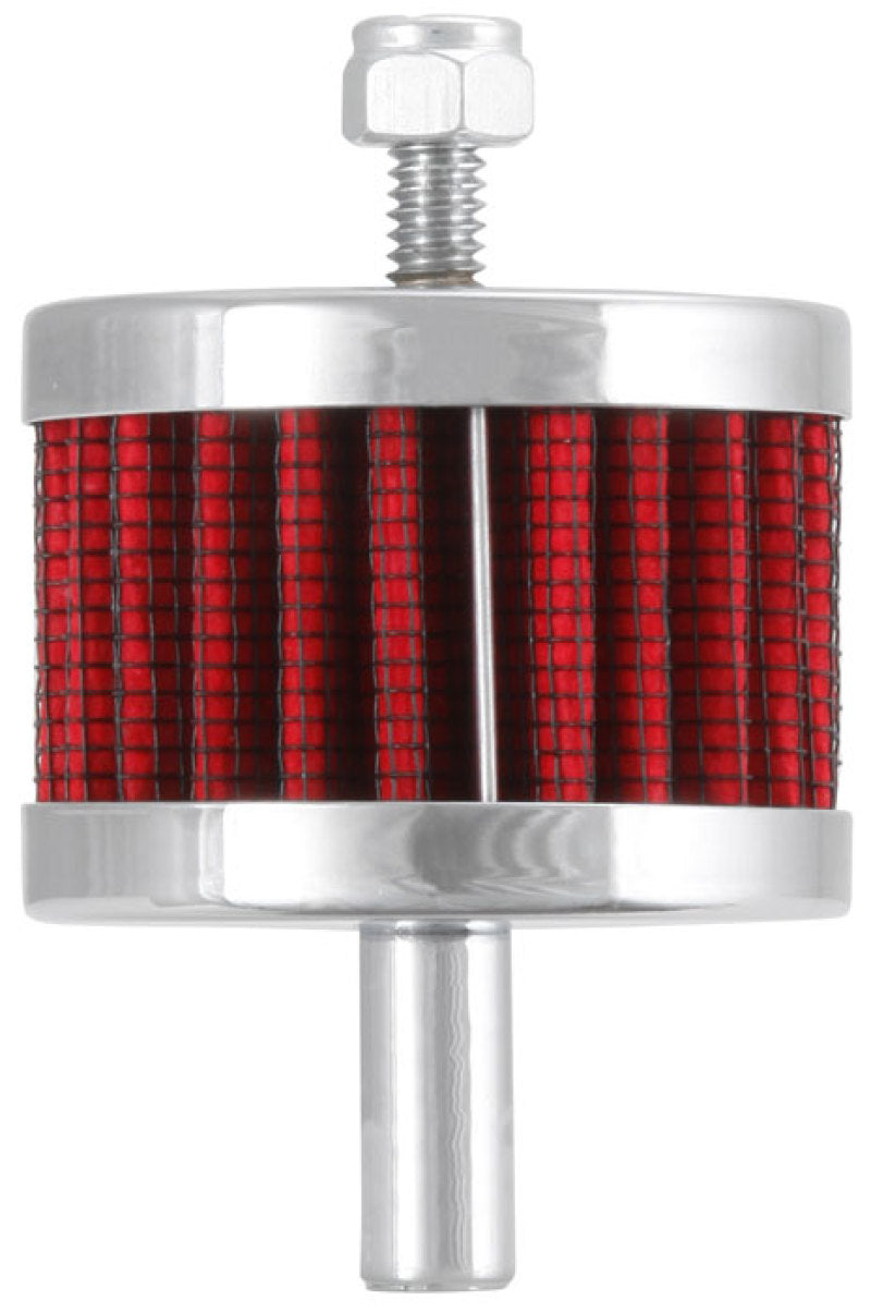K&N Engineering Steel Base Crankcase Vent Filter with 3/8 inch Tube - Classic Car & Racing Application