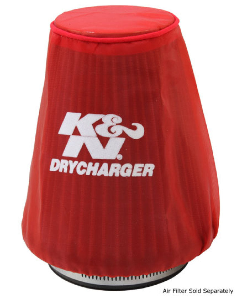 K&N Engineering Red Drycharger 5.25 inch x 3 inch Round Tapered Air Filter Wrap Part #22-2030PR