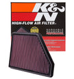 K&N Engineering 33-2434 High-Flow Reusable Air Filter for Chevrolet Camaro 3.6L/6.2L
