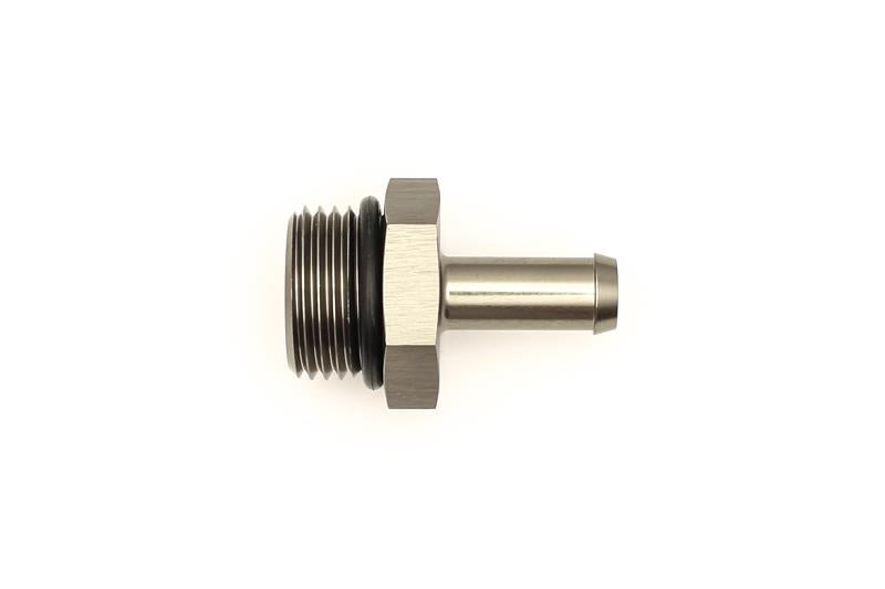 DeatschWerks 8AN ORB Male to 5/16 inch Male Barb Fitting with O-Ring - Titanium