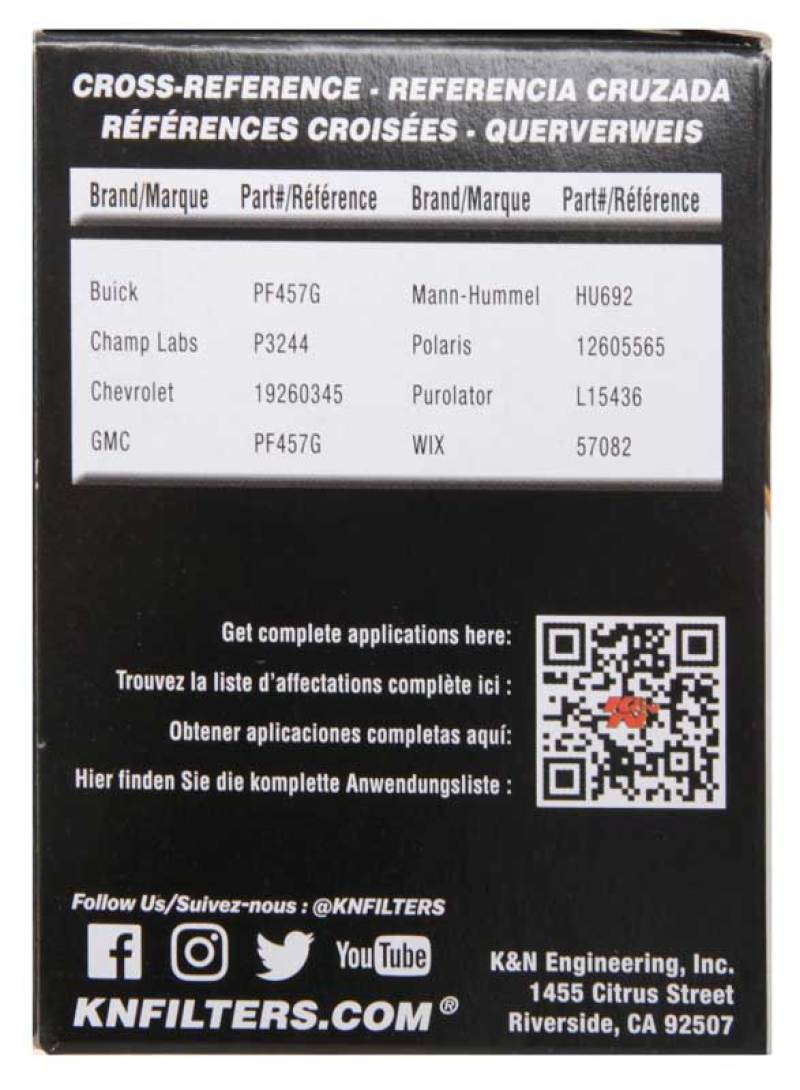 K&N Engineering HP-7000 Cartridge Oil Filter for Saab 9-3, Chevrolet, Pontiac, Saturn, Vauxhall