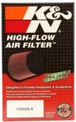 K&N Universal Rubber Round Air Filter with 20-Degree Flange Angle, 2.25-inch Flange ID, 3.5-inch OD, 6-inch Height