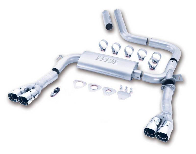Borla 14780 S-Type Cat-Back Exhaust System for 1998-2002 Chevrolet Camaro SS and Pontiac Firebird with 5.7L V8