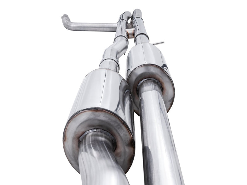 AWE Tuning 22-23 GMC Sierra 1500 AT4X 6.2L Dual Catback Exhaust with BashGuards – No Tips