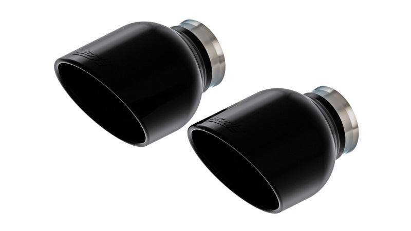 Borla 15-24 Dodge Charger V8 / 2023 Chrysler 300C T-304 Stainless Steel Tips - Black Chrome Finish