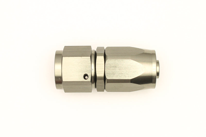 DeatschWerks 8AN Female Swivel Straight Hose End CPE - Anodized DW Titanium