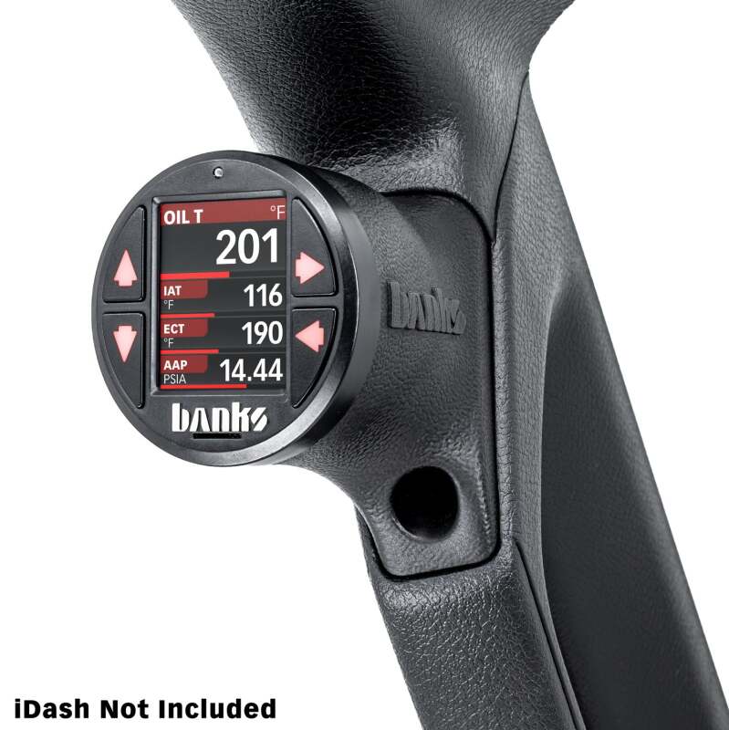 Banks Power iDash Stealth Single Gauge Pod Kit for Jeep JL and Gladiator (Part Number 63371)