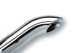 Borla Universal Polished Stainless Steel Exhaust Tip - 3 Inch Inlet, 3 Inch Outlet, Single Round Turndown/Turnout - Part Number 20140