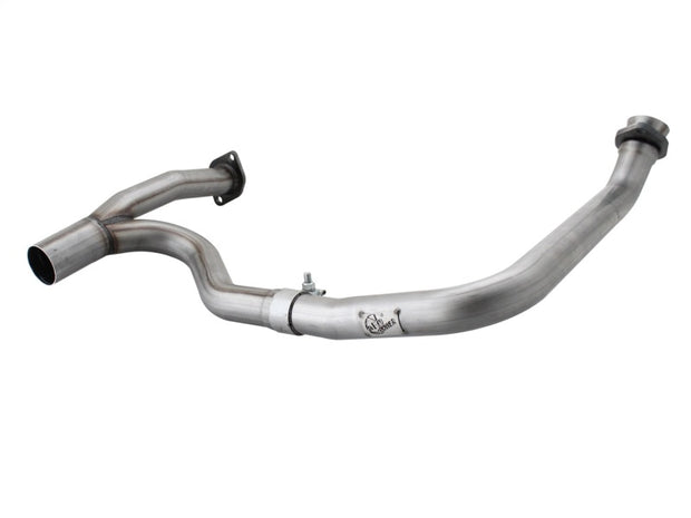 aFe Power Twisted Steel Y-Pipe for Jeep Wrangler 2012-2018 V6 3.6L - Stainless Steel Mandrel-Bent Exhaust Connection