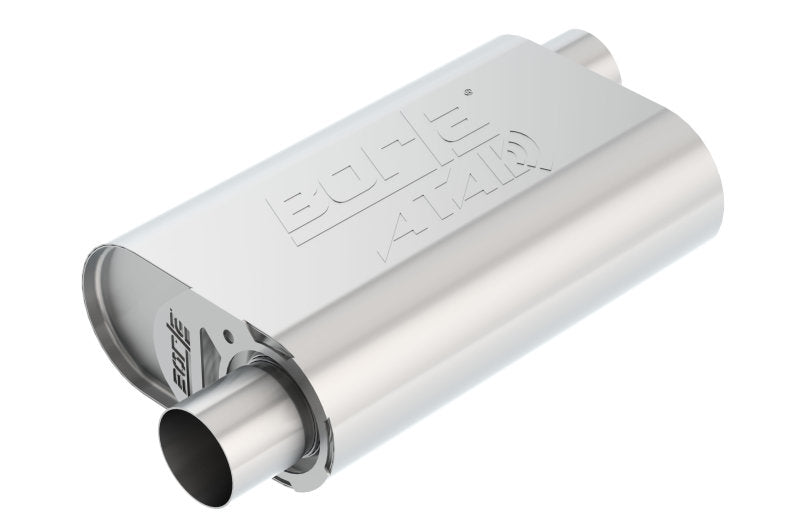 Borla CrateMuffler Small Block Chevrolet ATAK 2.5-Inch Offset/Offset Muffler Part #400774