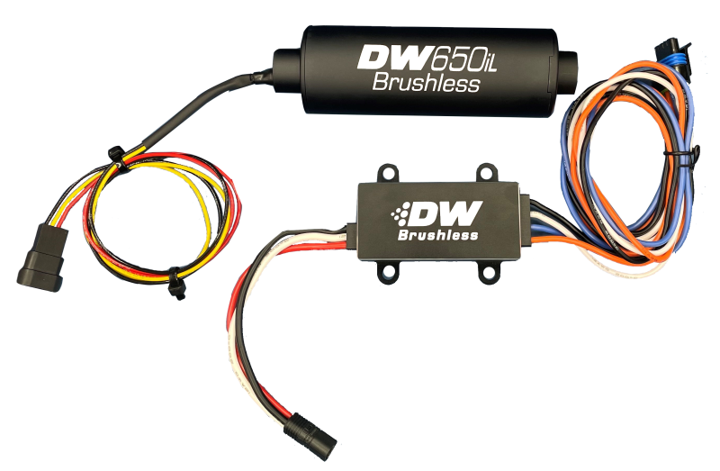 DeatschWerks DW650iL Series 650LPH In-Line External Fuel Pump with PWM Controller