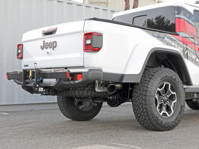 aFe Vulcan Series 3-inch Stainless Steel DPF-Back Exhaust System with Black Tip for Jeep Gladiator (2021-2022) V6-3.0L